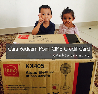 Cara Redeem Point CIMB Credit Card Online | genkimomma.my